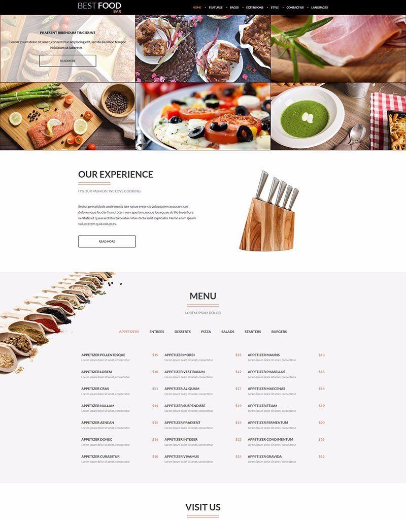 Criação de Sites Restaurantes